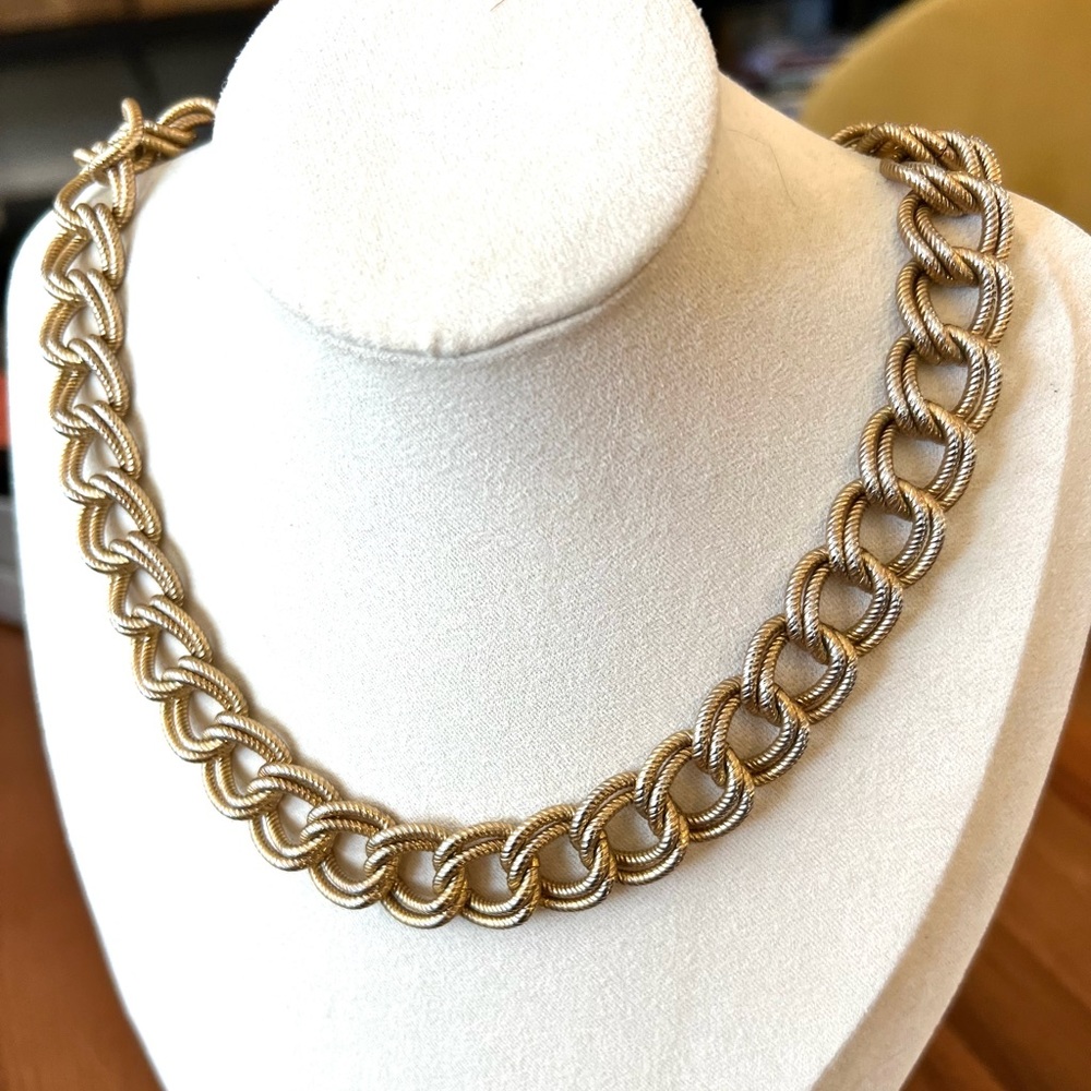 Vintage Gold and Silver Toned Chain Necklace